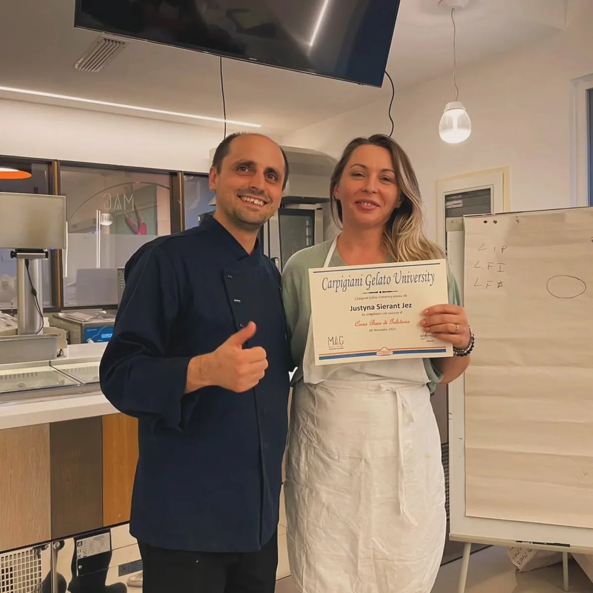 Schulung im Gelato-Handwerk